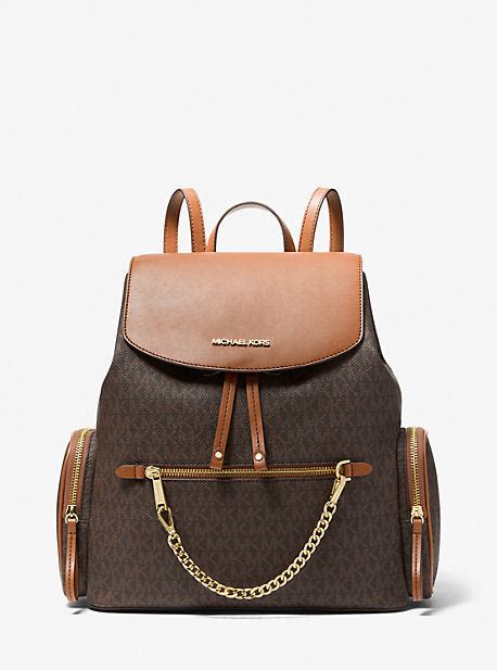 michael kors jet set logo and camouflage backpack|Michael Kors jet backpack.